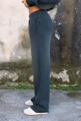 Golden Goose - Pantaloni jogging Unisex in cotone color nero con logo ricamato