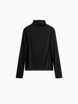 8pm - Maglia Victoria dolcevita a manica lunga in viscosa misto cachemire nera