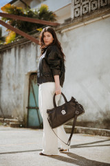 Zanellato - Borsa Dotta Extra Large in pelle liscia Brown Carbone