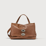 Zanellato - Borsa Postina® small in pelle liscia Brown Sandalo