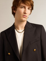 Golden Goose - Blazer Dave doppiopetto da uomo di colore blu notte
