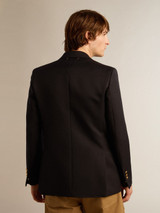 Golden Goose - Blazer Dave doppiopetto da uomo di colore blu notte