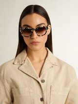 Golden Goose - Occhiali modello Cameron a motivo tartarugato milk