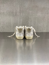 Golden Goose - Mid Star donna con stella e linguetta in glitter argento e oro
