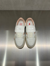 PRO-KEDS 1949 -Sneakers donna Field King in pelle bianca e rosa cipria