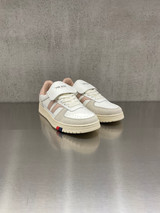 PRO-KEDS 1949 -Sneakers donna Field King in pelle bianca e rosa cipria