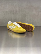 PRO-KEDS 1949 - Sneakers uomo Racer 77 in nylon e suede gialla e bianca