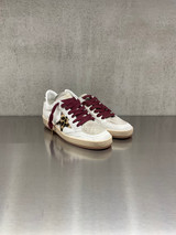 Golden Goose - Ball Star donna con stella in cavallino leopardato e talloncino in glitter platino
