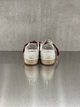 Golden Goose - Ball Star donna con stella in cavallino leopardato e talloncino in glitter platino