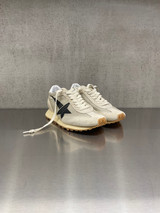 Golden Goose - Marathon donna con tomaia in rete e suede beige e stella nera