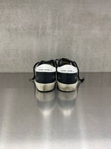 Golden Goose - Super-Star uomo in pelle nera con stella e talloncino in pelle bianca