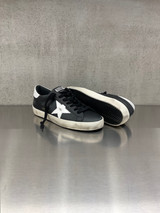 Golden Goose - Super-Star uomo in pelle nera con stella e talloncino in pelle bianca