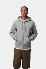 Carhartt - Hooded Chase Jacket grey heather / gold