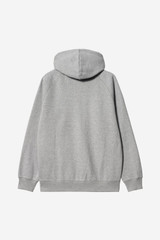 Carhartt - Felpa Hooded Chase Jacket grey heather / gold