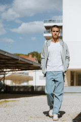 Carhartt - Felpa Hooded Chase Jacket grey heather / gold