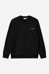 Carhartt - Script embroidery sweatshirt black / white