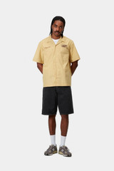 Carhartt - Single knee short black, stone washed