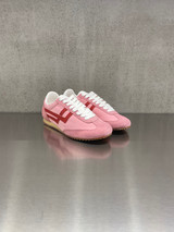 PRO-KEDS 1949 -Sneakers donna Racer 77 in nylon e suede rosa e rossa