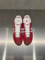 PRO-KEDS 1949 - Sneakers uomo Racer 77 in nylon e suede rossa e bianca