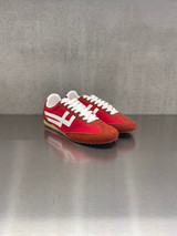 PRO-KEDS 1949 - Sneakers uomo Racer 77 in nylon e suede rossa e bianca