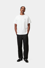 Carhartt - S/S Script embroidery t-shirt white / black