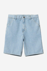 Carhartt - Single knee short blue, heavy stone bleached