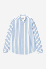Carhartt - Camicia L/S Deven shirt deven stripe, bleach / white