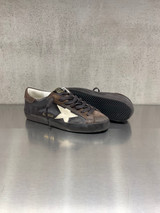 Golden Goose - Super-Star uomo in pelle e suede ebano con stella in pelle burro