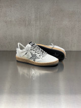 Golden Goose - Ball Star donna in nappa con stella bianca e talloncino glitter
