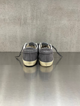Golden Goose - Super-Star donna in suede antracite con stella in glitter antracite