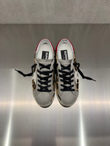 Golden Goose - Super-Star donna in pelle e cavallino leo con talloncino rosso