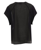 8PM - Blusa Birmingham in mussola di viscosa nera