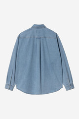 Carhartt - Camicia L/S Lucas Shirt Blue Bleached