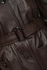 Max Mara Studio - Trench MSTAMACA in pelle di agnello marrone