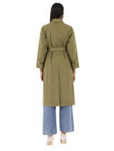 Max Mara Weekend - Trench Diva in cotone anti goccia muschio