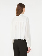 Max Mara Weekend - Camicia in popeline di cotone  bianco ottico