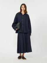 Max Mara Weekend - Camicia in denim di cotone blu