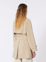 Max Mara Weekend - Trench corto Ovatta in tela antigoccia beige
