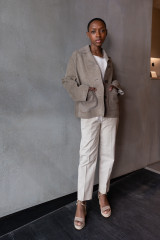 Max Mara Weekend - Giacca crop Palchi in suede fango
