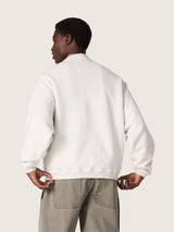 Golden Goose - Felpa unisex Star in cotone grigio mélange con ricamo 'Star'