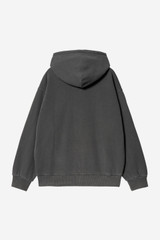 Carhartt - Felpa Hooded Nelson Jacket Black Garment dyed