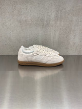 Alohas -  Sneakers 490 in pelle crema e uncinetto