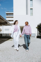 Carhartt - Felpa W' Hooded nelson sweatshirt gentle purple garment dyed