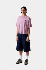 Carhartt - T-Shirt W' S/S Nelson Gentle Purple  Garment dyed