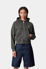 Carhartt - W' Hooded nelson jacket black, garment dyed