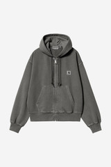 Carhartt - W' Hooded nelson jacket black, garment dyed