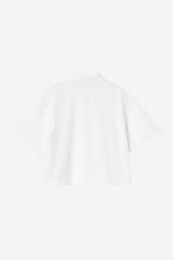 Carhartt - W' S/S Carhartt script polo t-shirt white / black