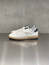 4B12 - Sneakers PLAY.NEW - U1001 in pelle bianca con talloncino nero e logo bianco