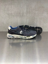 Premiata - Sneakers Mase in pelle e tessuto tecnico blu
