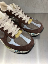 Premiata - Sneakers Mase in pelle e tessuto tecnico marrone
